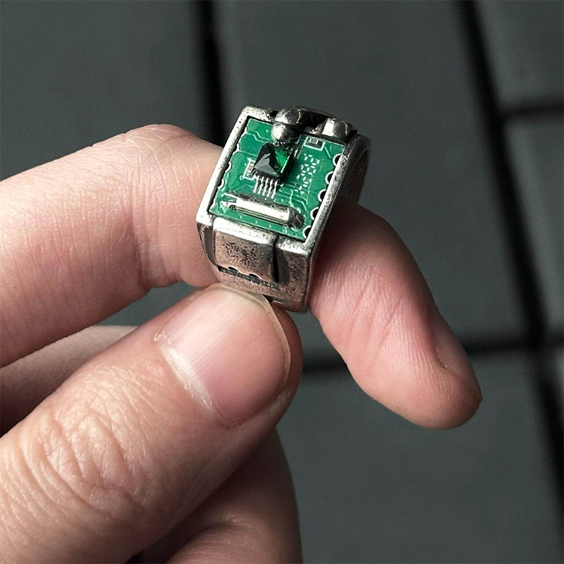 Retro Tech PCB Ring Jewelry Ac - Tech Accessories Industry 评论和价格