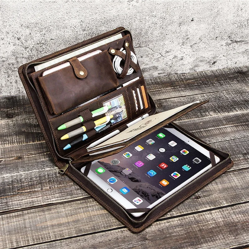 Leather Tablet Storage Bag for - Tech Accessories For A Tablet 评论和价格
